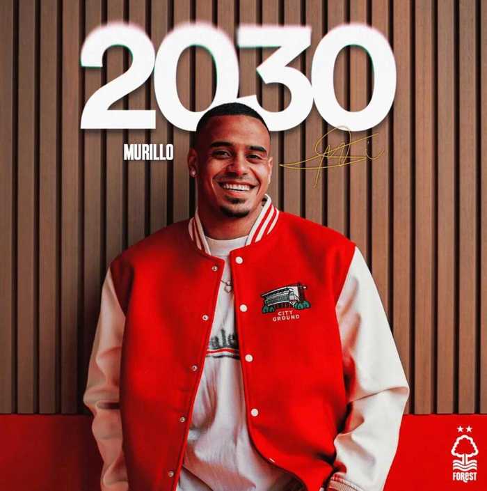  诺丁汉森林与穆里略续约至2030年，巴西中卫已出战百场